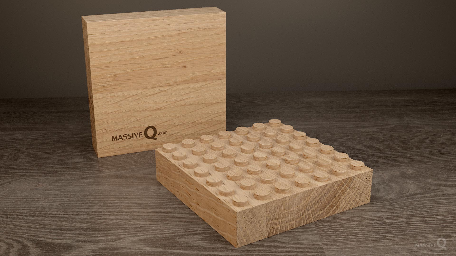 Q Baseplate 7x7x4 – Oak